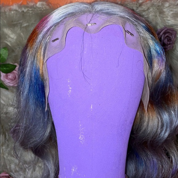 13x4 150 density wig colored and styled.